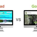 Bad vs good website design comparison