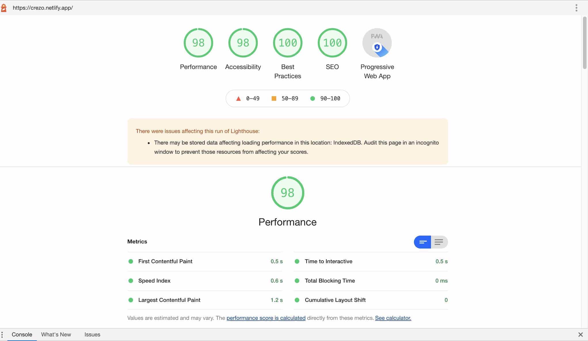 Crezo Construction website on laptop