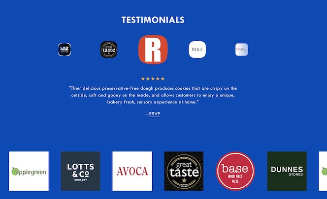 Hot Chip Cookies website on laptop